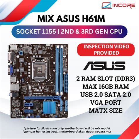 UserBenchmark: Asus H61M.